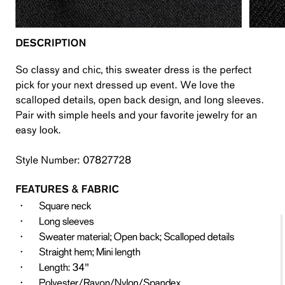 NWT Express little black dress - Picture 5 of 5